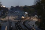 A spot of sunshine lights up the Chief as it weaves through the shoofly